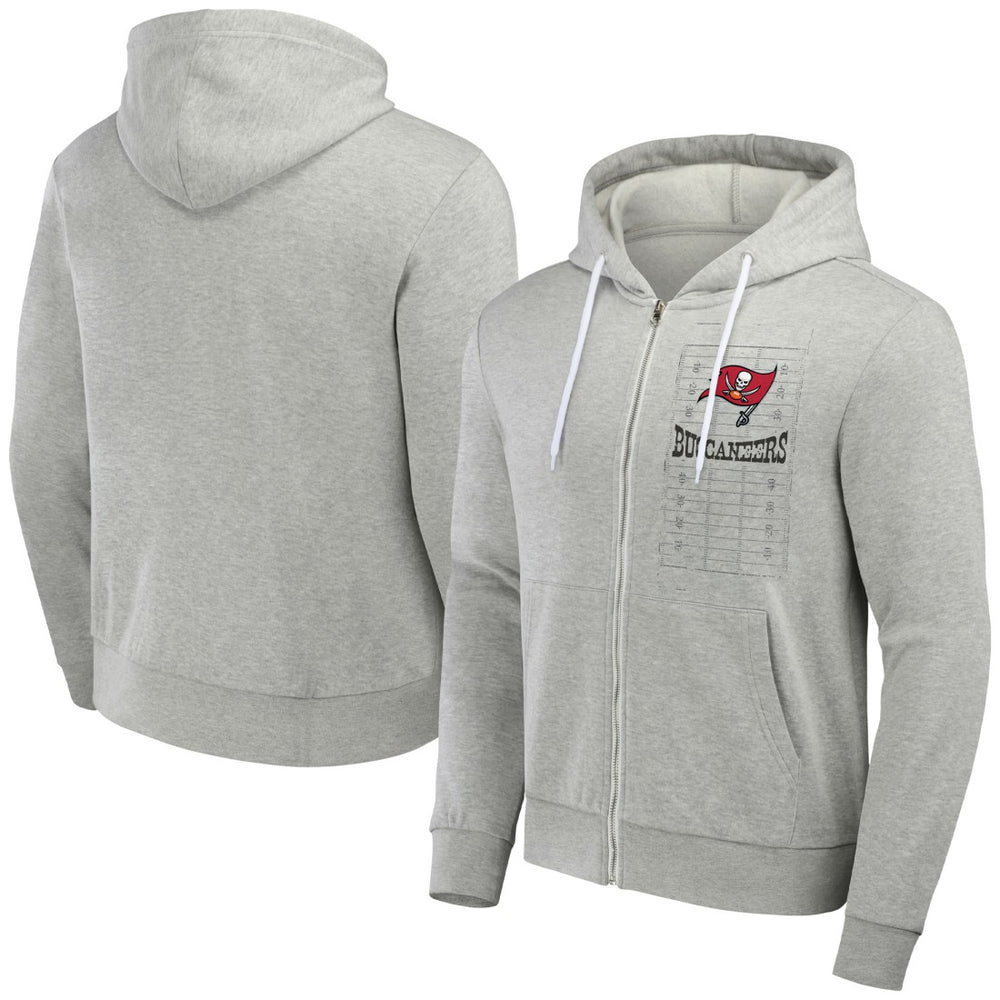 Fanatics Tampa Bay Buccaneers NFL x Darius Rucker Collection Domestic Full-Zip Hoodie Heather Gray