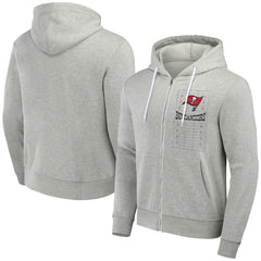 Fanatics Tampa Bay Buccaneers NFL x Darius Rucker Collection Domestic Full-Zip Hoodie Heather Gray