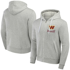 Fanatics Washington Commanders NFL x Darius Rucker Collection Domestic Full-Zip Hoodie Heather Gray