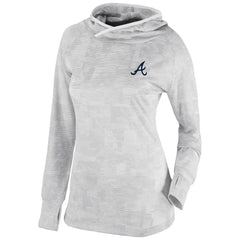 Atlanta Braves Columbia Women's Omni-Wick Sunday Ball Pullover Hoodie - White - Columbia Discount