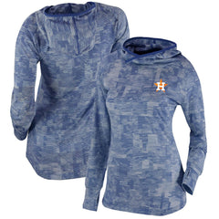 Houston Astros Columbia Women's Omni-Wick Sunday Ball Pullover Hoodie - Navy - Columbia on Sale