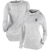 New York Mets Columbia Women's Omni-Wick Sunday Ball Pullover Hoodie - White - Columbia on Sale