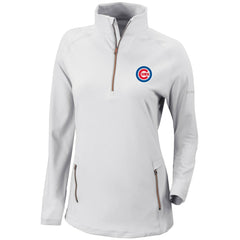 Chicago Cubs Columbia Women's Omni-Wick Outward Nine Quarter-Zip Pullover Top - White - Columbia Lifestyle