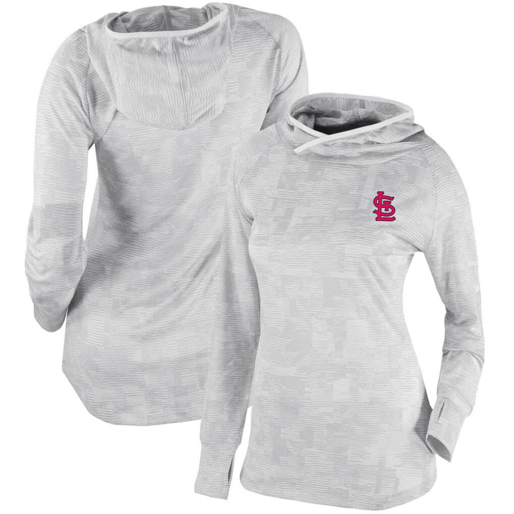 St. Louis Cardinals Columbia Women's Omni-Wick Sunday Ball Pullover Hoodie - White - Columbia on Sale