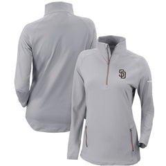 San Diego Padres Columbia Women's Omni-Wick Outward Nine Quarter-Zip Pullover Top - Gray - Columbia Online
