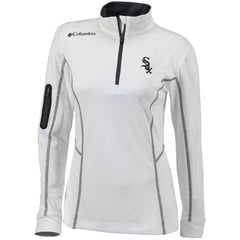 Chicago White Sox Columbia Women's Omni-Wick Shotgun Quarter-Zip Pullover Top - White - Columbia Sale