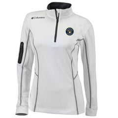 Milwaukee Brewers Columbia Women's Omni-Wick Shotgun Quarter-Zip Pullover Top - White - Columbia on Sale