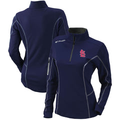 St. Louis Cardinals Columbia Women's Omni-Wick Shotgun Quarter-Zip Pullover Top - Navy - Columbia Sale