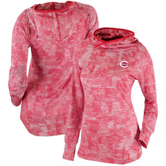 Cincinnati Reds Columbia Women's Omni-Wick Sunday Ball Pullover Hoodie - Red - Columbia on Sale