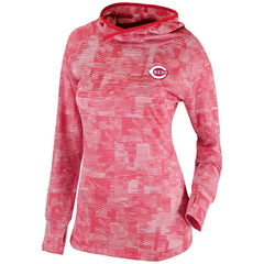 Cincinnati Reds Columbia Women's Omni-Wick Sunday Ball Pullover Hoodie - Red - Columbia on Sale