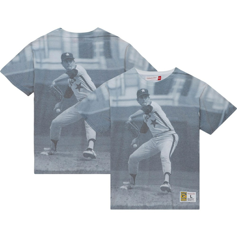 Nolan Ryan Houston Astros Mitchell & Ness Cooperstown Collection Highlight Sublimated Player Graphic T-Shirt - Mitchell & Ness Lifestyle