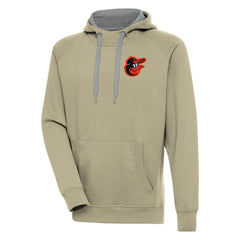 Baltimore Orioles Antigua Victory Pullover Hoodie - Khaki - MLB on Sale