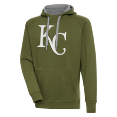 Kansas City Royals Antigua Victory Pullover Hoodie - Olive - MLB on Sale