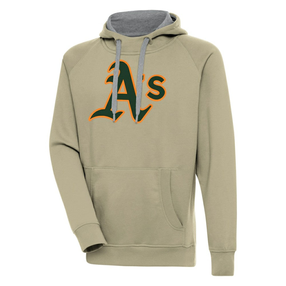 Athletics Antigua Victory Pullover Hoodie - Khaki - MLB Online