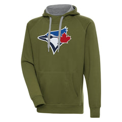 Toronto Blue Jays Antigua Victory Pullover Hoodie - Olive - MLB Sale
