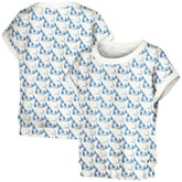 Los Angeles Dodgers Lusso Women's Madge Dolman Tri-Blend T-Shirt - White - MLB Sale