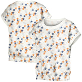 Houston Astros Lusso Women's Madge Dolman Tri-Blend T-Shirt - White - MLB Lifestyle