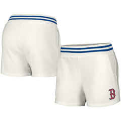Boston Red Sox Lusso Women's Maeg Tri-Blend Pocket Shorts - White - MLB on Sale