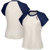 Atlanta Braves Lusso Women's Nikki Raglan T-Shirt - White - MLB Sale