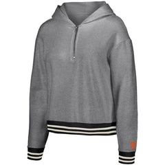 San Francisco Giants Lusso Women's Magnolia Tri-Blend Quarter-Zip Hoodie - Gray - MLB Online