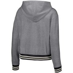 San Francisco Giants Lusso Women's Magnolia Tri-Blend Quarter-Zip Hoodie - Gray - MLB Online