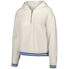 New York Yankees Lusso Women's Magnolia Tri-Blend Quarter-Zip Hoodie - White - MLB Online