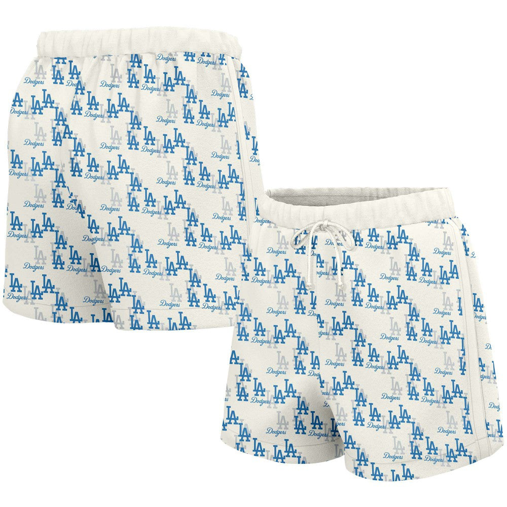 Los Angeles Dodgers Lusso Women's Marge Shorts - White - MLB on Sale