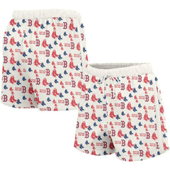 Boston Red Sox Lusso Women's Marge Shorts - White - MLB Sale
