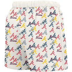 Atlanta Braves Lusso Women's Marge Shorts - White - MLB Online
