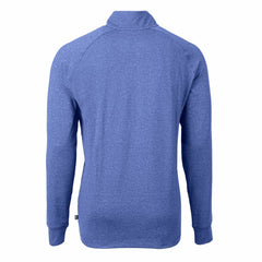 New York Mets Cutter & Buck Adapt Eco Knit Stretch Recycled Quarter-Zip Pullover Top - Heather Royal - MLB Discount