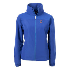Chicago Cubs Cutter & Buck Women's Charter Eco Recycled Full-Zip Jacket - Blue - MLB Online