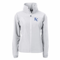 Kansas City Royals Cutter & Buck Women's Charter Eco Recycled Full-Zip Jacket - Gray - MLB Online