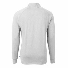 New York Mets Cutter & Buck Big & Tall Adapt Eco Knit Stretch Recycled Quarter-Zip Pullover Top - Heather Gray - MLB Online