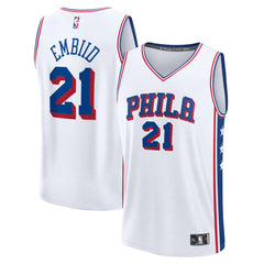 Joel Embiid Philadelphia 76ers Fast Break Replica Jersey Association Edition White | Fanatics outlet