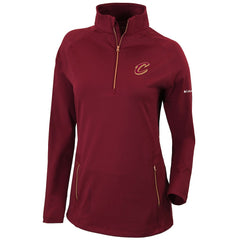 Cleveland Cavaliers Women's Omni-Wick Outward Nine Quarter-Zip Pullover Top for sale Burgundy | Columbia Lifestyle