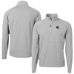 Pittsburgh Steelers Cutter & Buck Helmet Adapt Eco Knit Hybrid Recycled Quarter-Zip Pullover Top Silver