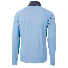 Los Angeles Chargers Cutter & Buck Helmet Adapt Eco Knit Hybrid Recycled Quarter-Zip Pullover Top Purple