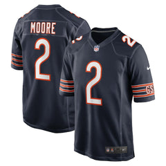 Nike D.J. Moore Chicago Bears Team Color Game Jersey Navy