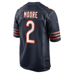 Nike D.J. Moore Chicago Bears Team Color Game Jersey Navy