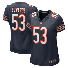 Nike TJ Edwards Chicago Bears Women's Game Player Jersey Navy