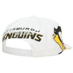 Pittsburgh Penguins Mitchell & Ness In Your Face Deadstock Snapback Hat - White - NHL 200054818