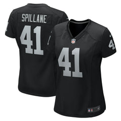 Nike Robert Spillane Las Vegas Raiders Women's Game Player Jersey Black