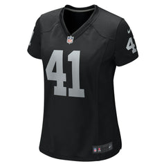 Nike Robert Spillane Las Vegas Raiders Women's Game Player Jersey Black
