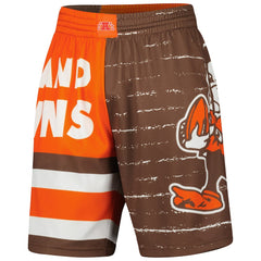 Mitchell & Ness Cleveland Browns Jumbotron 3.0 Shorts Brown