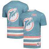 Mitchell & Ness Miami Dolphins Jumbotron 3.0 T-Shirt Aqua