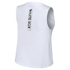 Chicago White Sox WEAR by Erin Andrews Women's Lace-Up Tank Top - White - MLB Sale