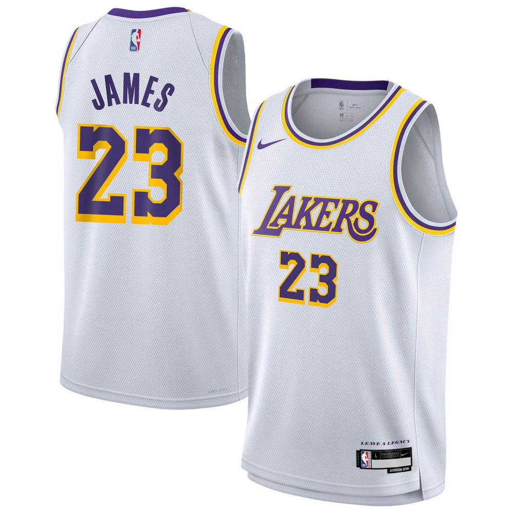 LeBron James Los Angeles Lakers Youth Swingman Jersey Association Edition White | Nike US