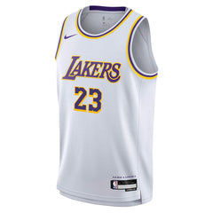 LeBron James Los Angeles Lakers Youth Swingman Jersey Association Edition White | Nike US