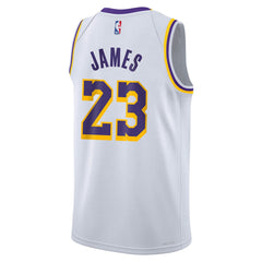 LeBron James Los Angeles Lakers Youth Swingman Jersey Association Edition White | Nike US
