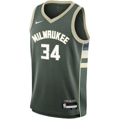 Giannis Antetokounmpo Milwaukee Bucks Youth Swingman Jersey Icon Edition Hunter Green | Nike discount